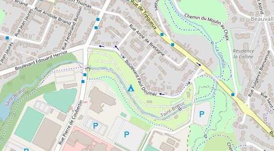 Stellplatz auf Satellitenbild