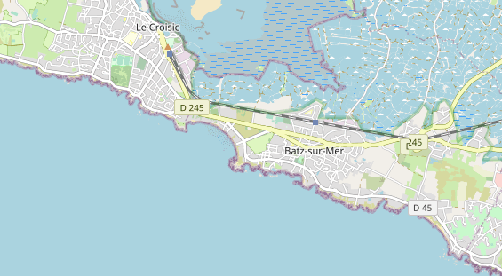 Aire camping-car sur la carte