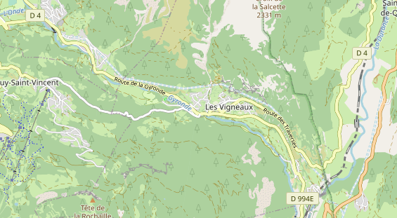 Área para autocaravana en la tarjeta