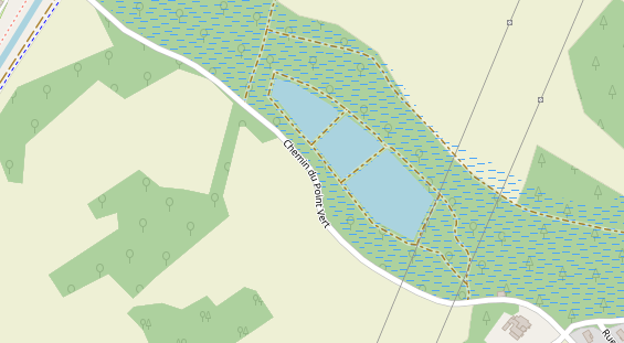 Stellplatz auf Satellitenbild