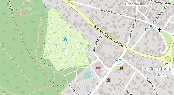 Stellplatz auf Satellitenbild