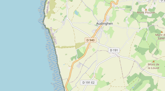 Aire camping-car sur la carte