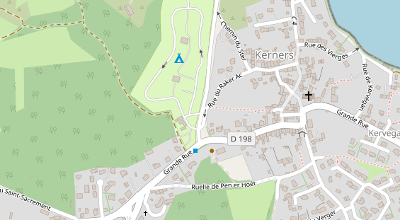 Stellplatz auf Satellitenbild