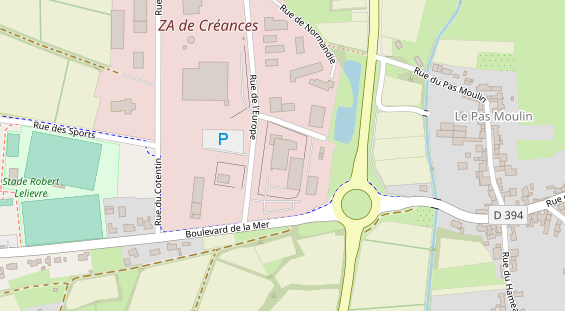 Stellplatz auf Satellitenbild