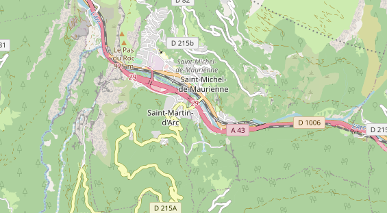 Aire camping-car sur la carte