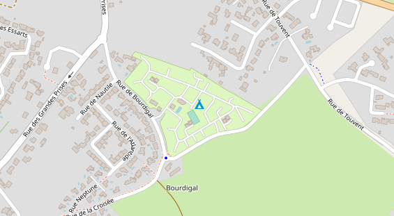 Stellplatz auf Satellitenbild