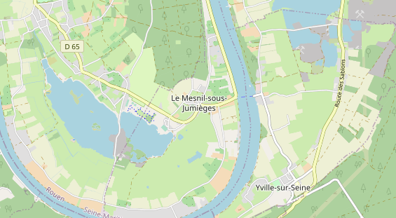 Area di sosta per camper sulla carta