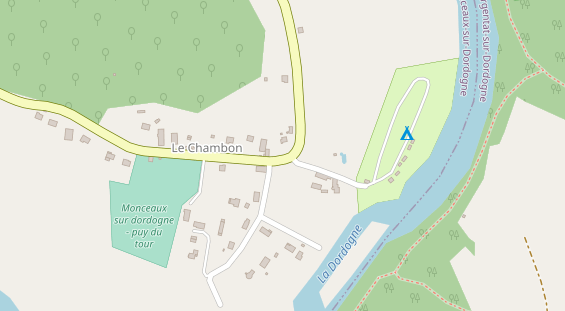 Stellplatz auf Satellitenbild