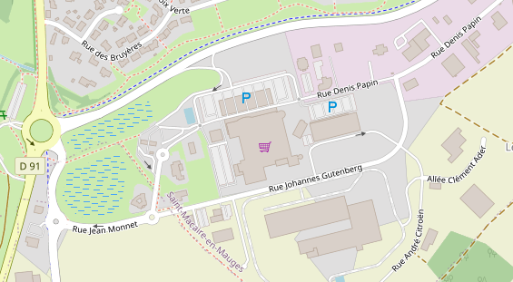 Stellplatz auf Satellitenbild