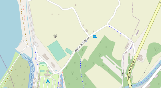 Stellplatz auf Satellitenbild