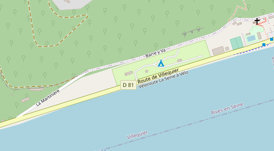 Stellplatz auf Satellitenbild