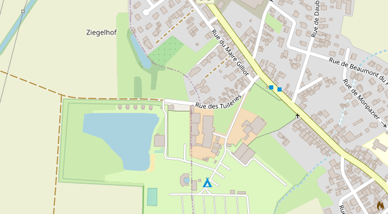 Stellplatz auf Satellitenbild