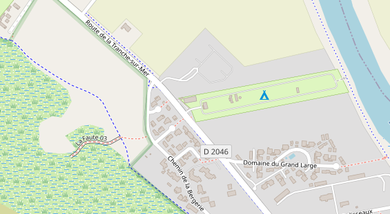 Stellplatz auf Satellitenbild