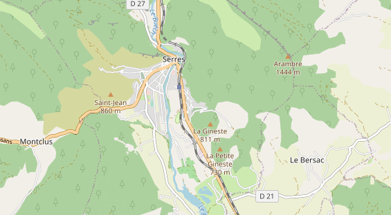 Área para autocaravana en la tarjeta