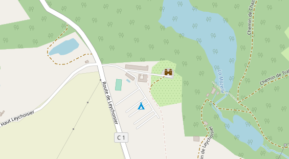 Stellplatz auf Satellitenbild