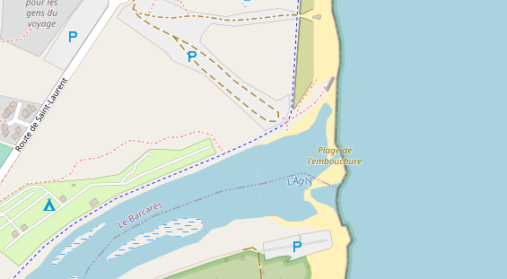 Stellplatz auf Satellitenbild