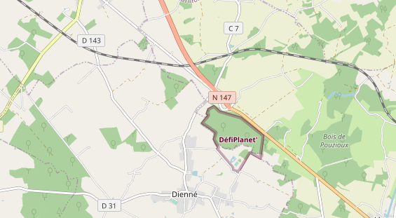 Área para autocaravana en la tarjeta