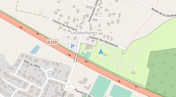 Stellplatz auf Satellitenbild