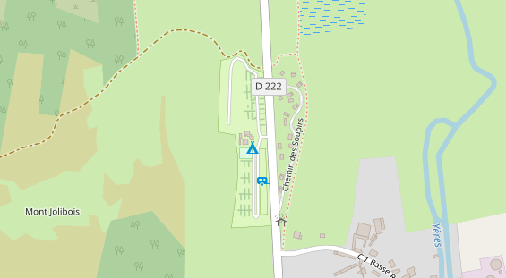 Stellplatz auf Satellitenbild