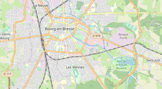 Aire camping-car sur la carte