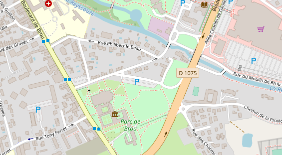 Stellplatz auf Satellitenbild