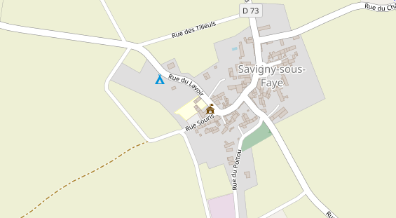 Stellplatz auf Satellitenbild