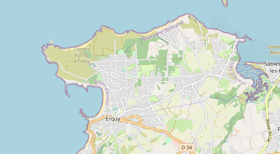 Aire camping-car sur la carte