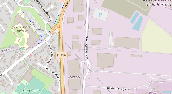 Stellplatz auf Satellitenbild