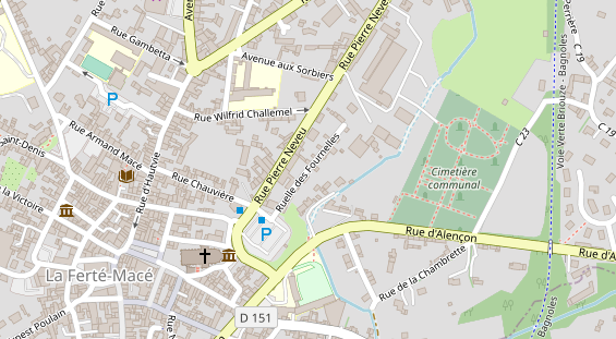 Stellplatz auf Satellitenbild