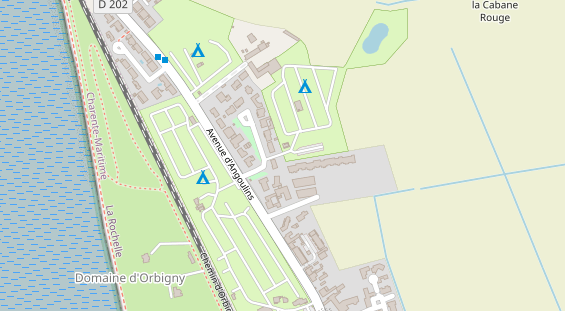 Stellplatz auf Satellitenbild