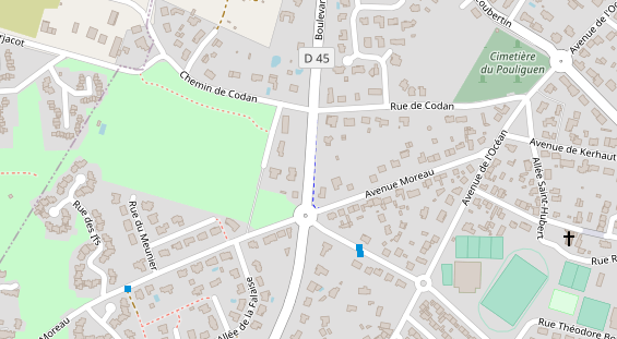 Stellplatz auf Satellitenbild