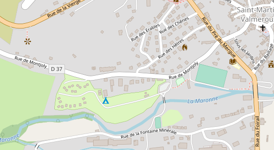 Stellplatz auf Satellitenbild