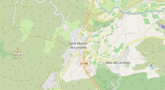 Aire camping-car sur la carte