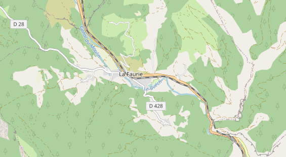 Área para autocaravana en la tarjeta