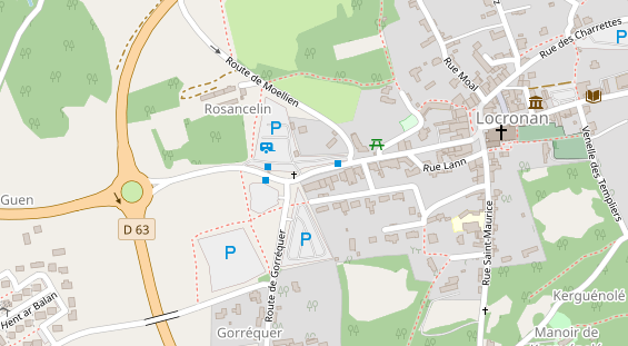 Stellplatz auf Satellitenbild