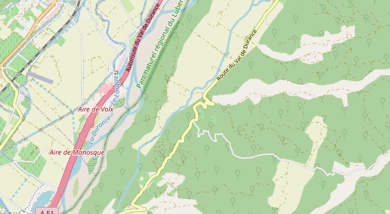 Area di sosta per camper sulla carta