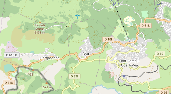 Área para autocaravana en la tarjeta