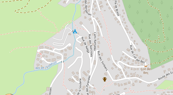 Stellplatz auf Satellitenbild