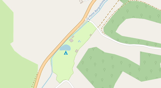 Stellplatz auf Satellitenbild