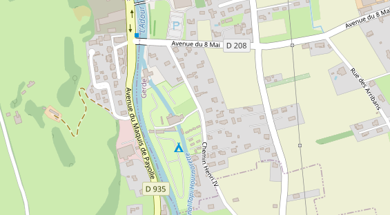 Stellplatz auf Satellitenbild