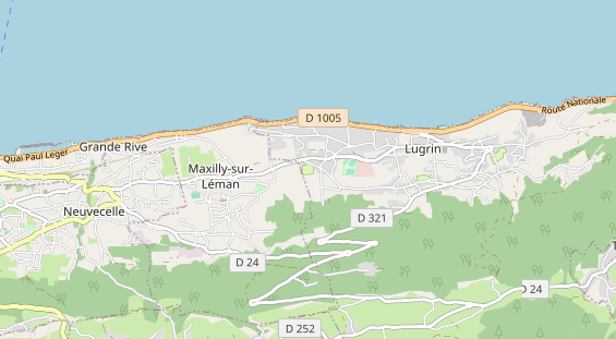 Aire camping-car sur la carte