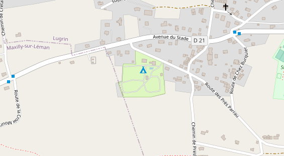 Stellplatz auf Satellitenbild