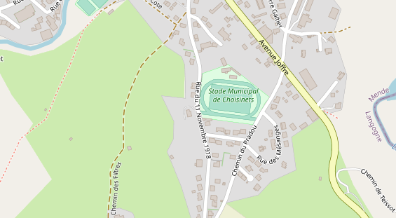 Stellplatz auf Satellitenbild