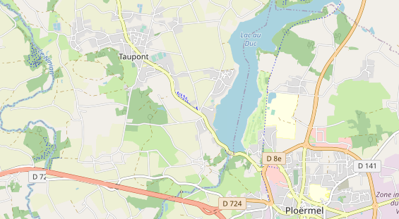 Aire camping-car sur la carte