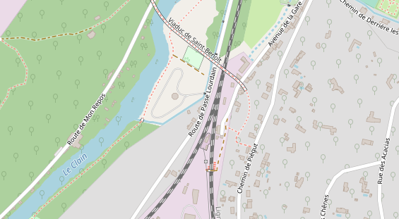 Stellplatz auf Satellitenbild