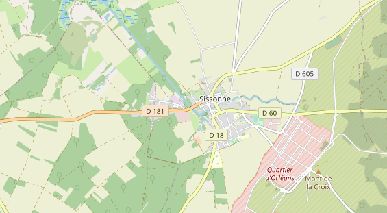 Area di sosta per camper sulla carta