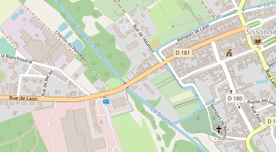 Stellplatz auf Satellitenbild