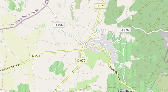 Aire camping-car sur la carte