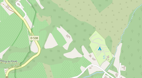 Stellplatz auf Satellitenbild