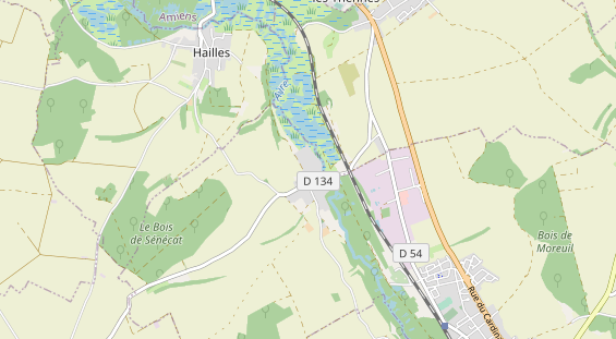 Aire camping-car sur la carte